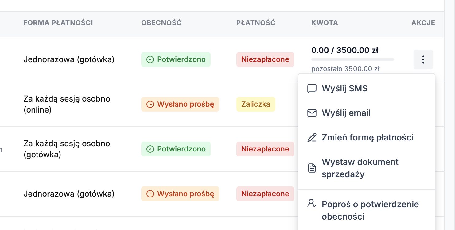 Automatyczne przypomnienia i SMS-y w Planerto